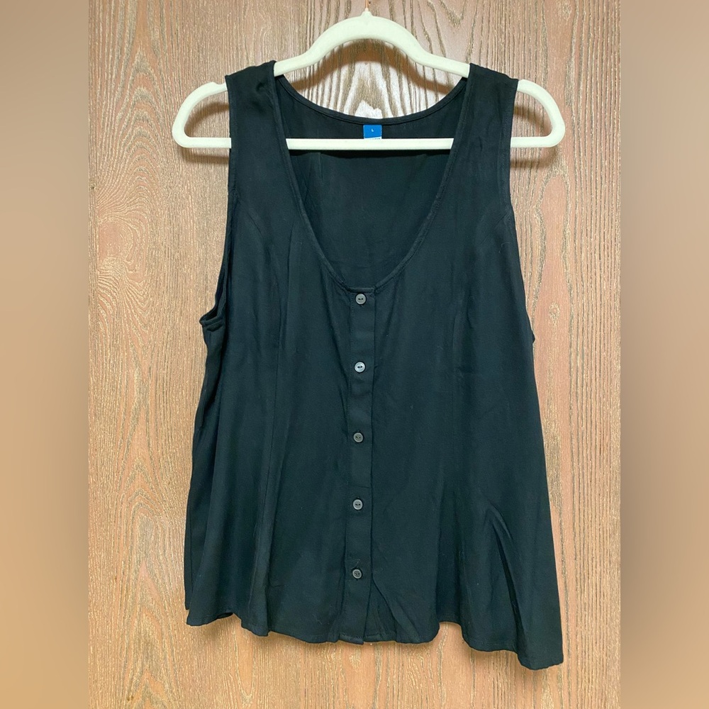 Old Navy Button Down Crepe Swing Top